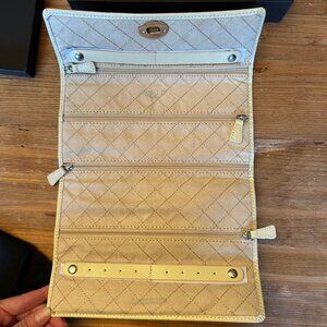 WOLF Est 1834 London Jewelry Roll - Cream - NEW IN BOX